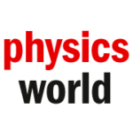 physics world logo. all lower case, says physics in red on top line, world in black on bottom line