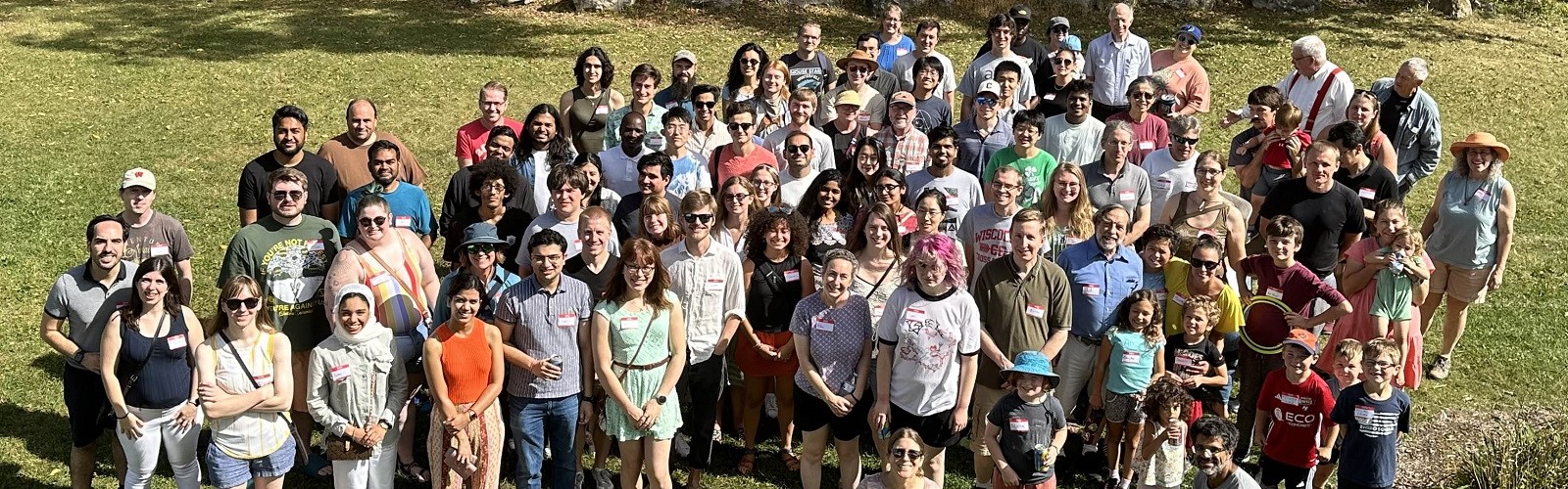 Physics department picnic group photo